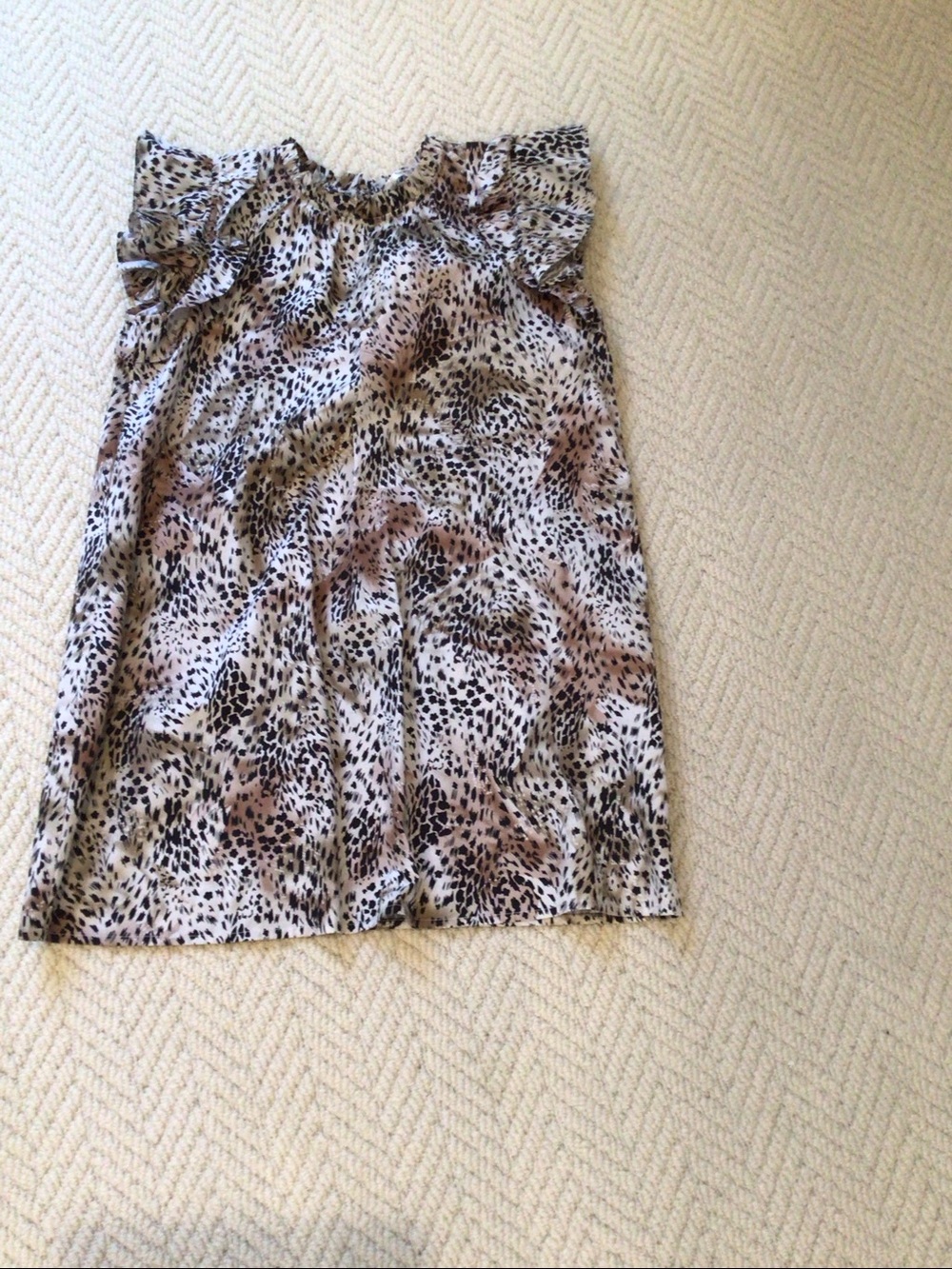 Sea New York Black, White & Tan Animal-Print Skirt